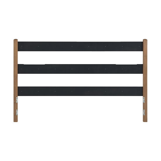 McKenzie - King Upholstered Panel Headboard - Pecan