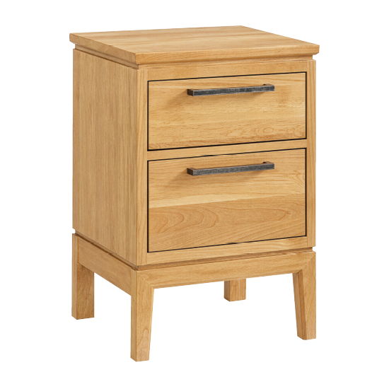 Bailey - Small 2-Drawer Nightstand - Natural