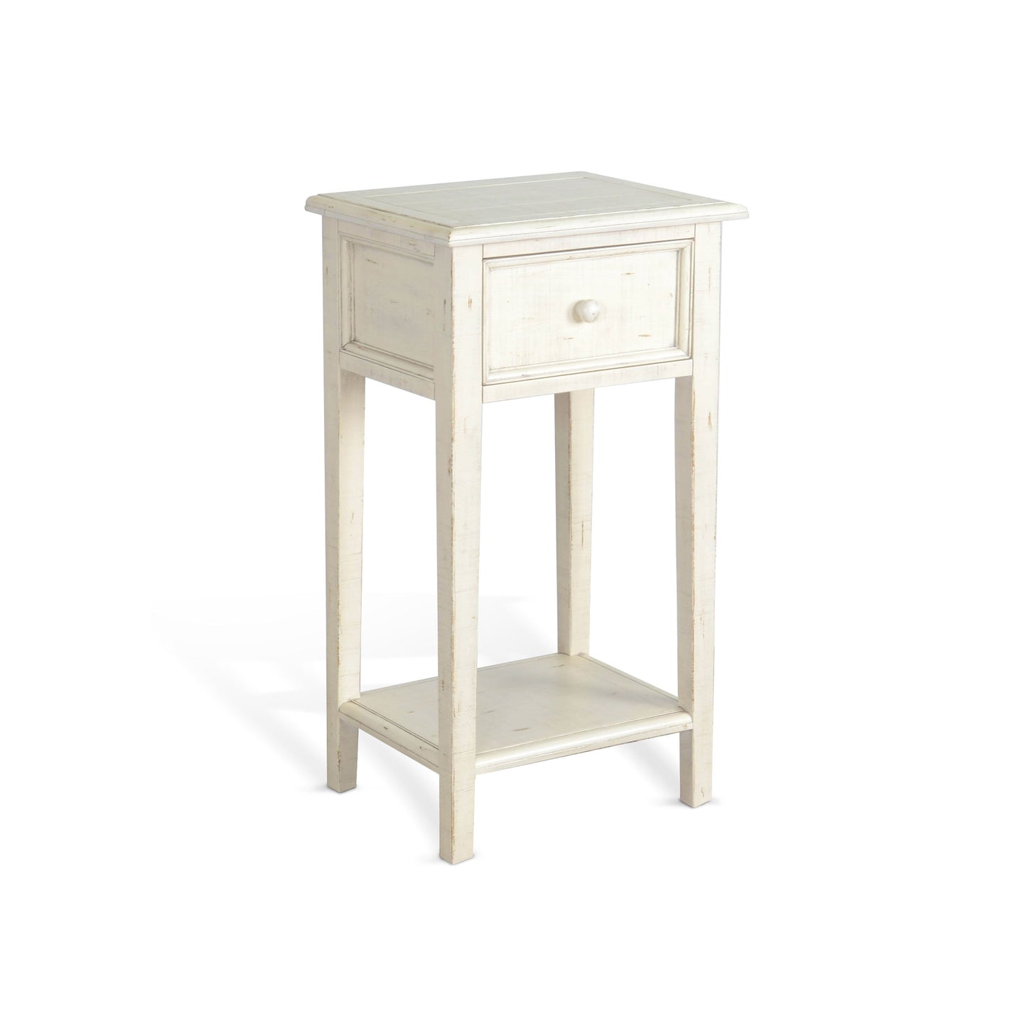 Marina - 31" Height Side Table - White Sand