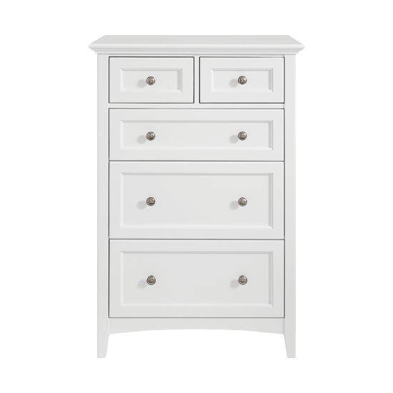 McKenzie - 5-Drawer Tall Chest - Snowbound