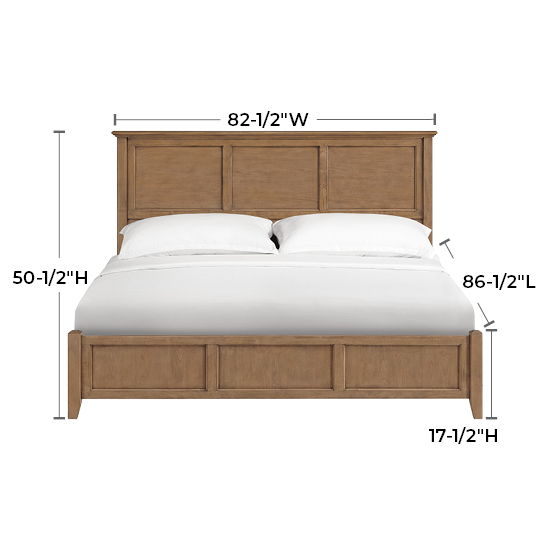 McKenzie - King Classic Bed - Pecan