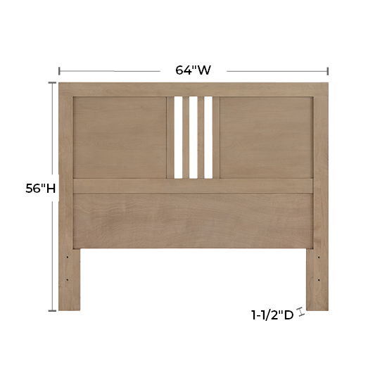 Bailey - Queen Headboard - Almond