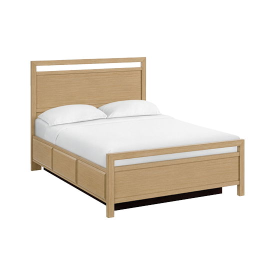 Virginia - Queen Storage Bed - Latte