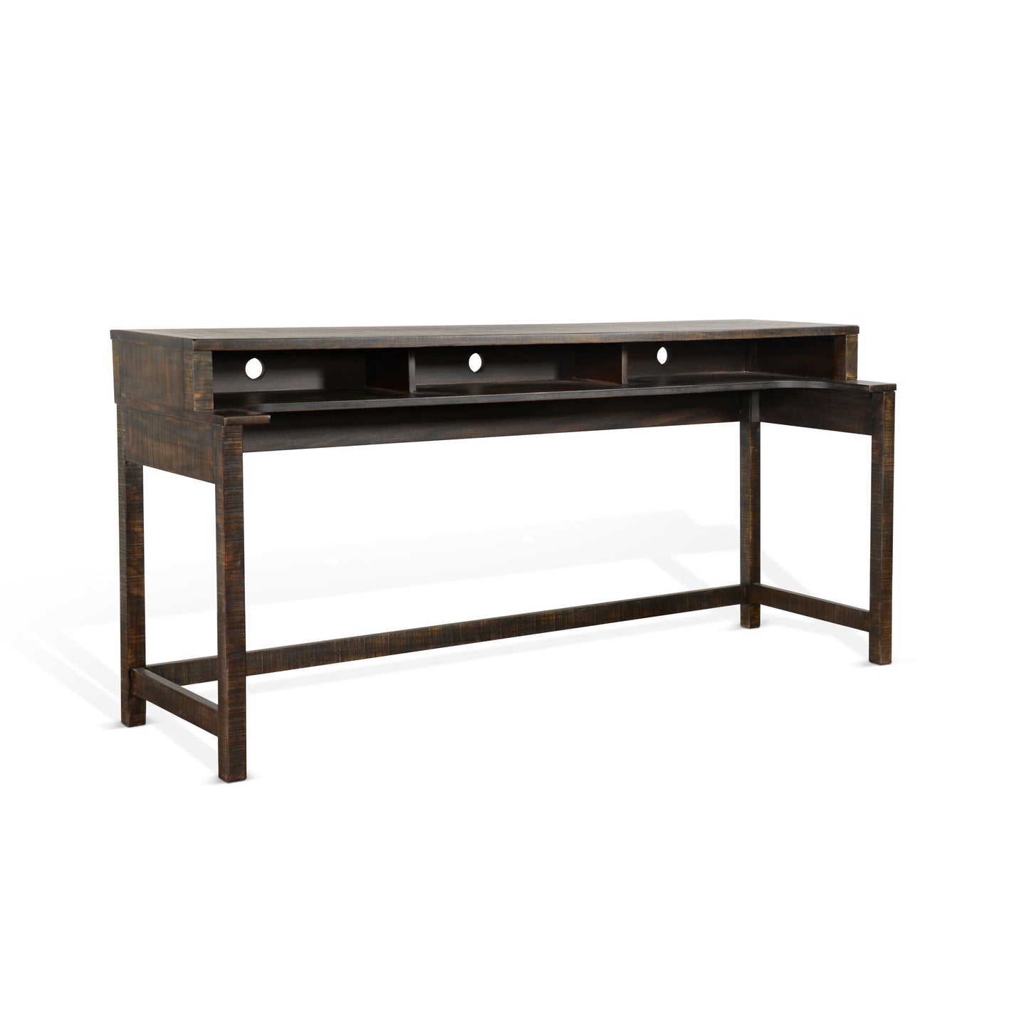 Homestead - Console Table With USB Power Pack - Tobacco Leaf