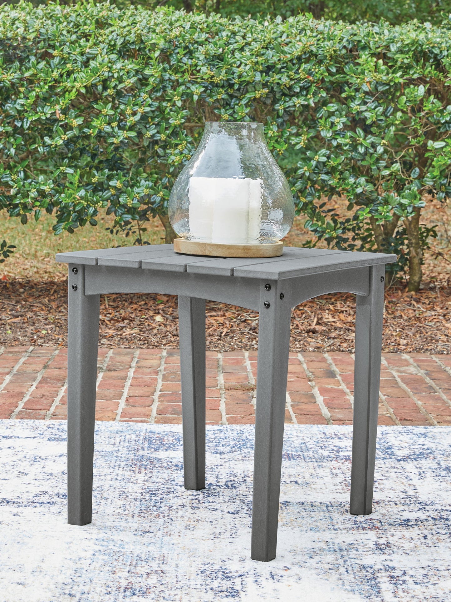 Cove Beach - Square End Table - Gray