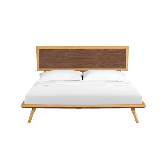 Addison - King Adjustable Headboard Platform Bed - Natural