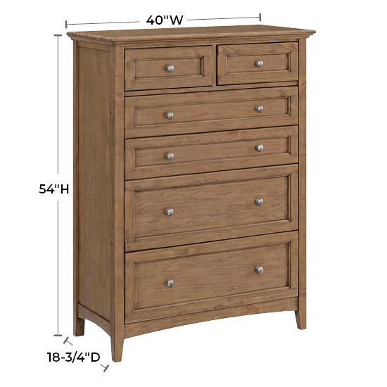 McKenzie - 6-Drawer Chest - Pecan
