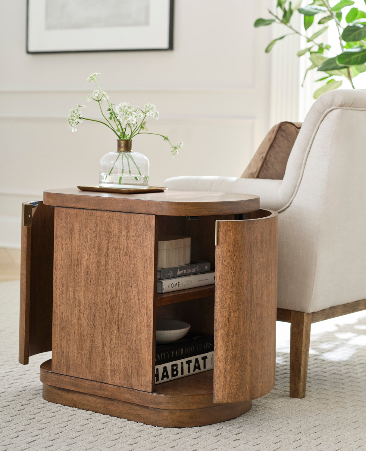 End Table w/ Doors