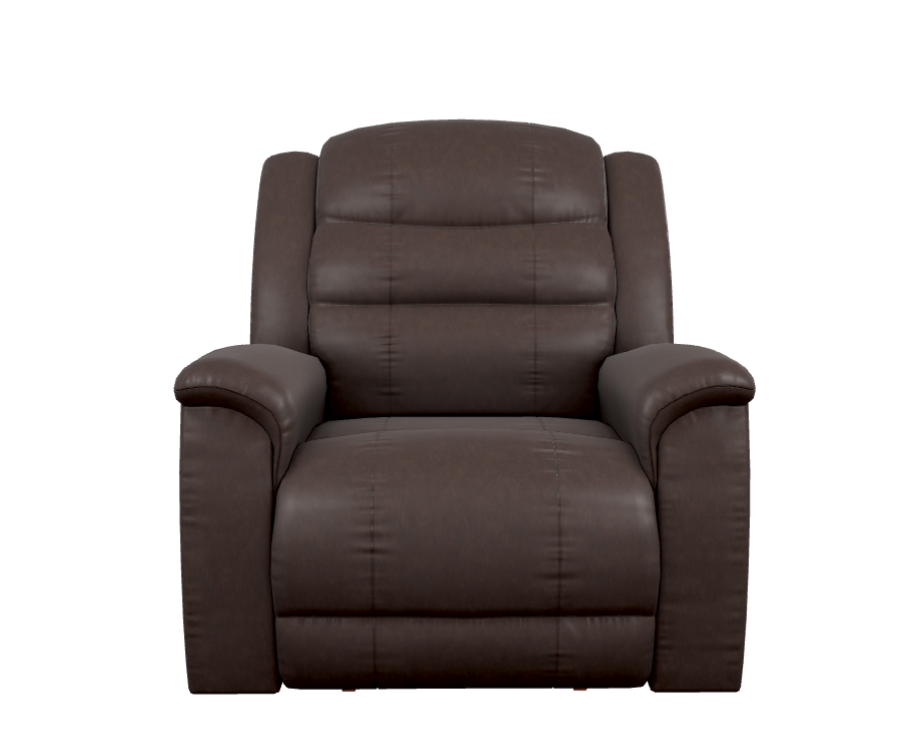 Redwood Power Rocking Recliner w/ Headrest & Lumbar with Left Arm Sitting Wireless Remote in Tobacco Leather BL981078
