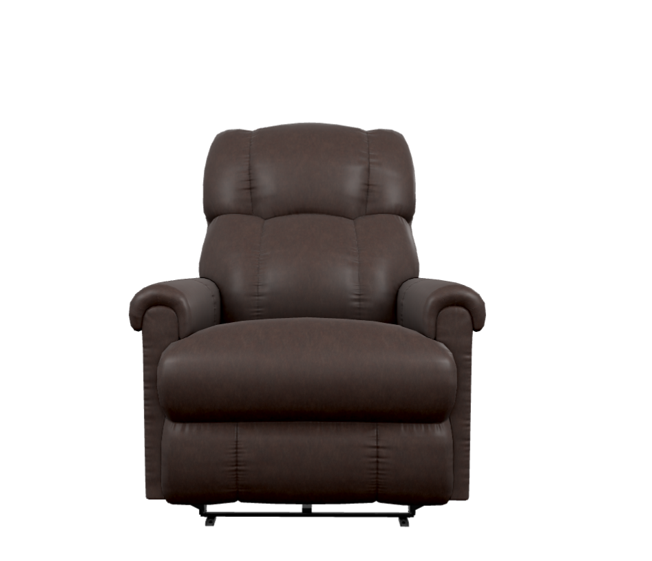 Pinnacle Power Wall Recliner w/ Headrest & Lumbar Right Side Sitting wireless remote 16X512 BL981078 Tobacco leather