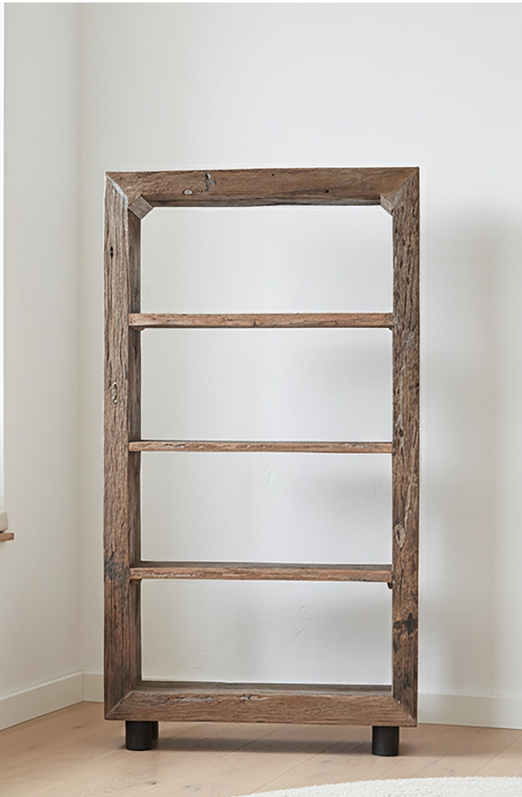 Wood Bookshelf 4 Tier H 71" & L 39.5" - Natural