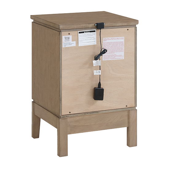Bailey - Small 2-Drawer Nightstand - Almond