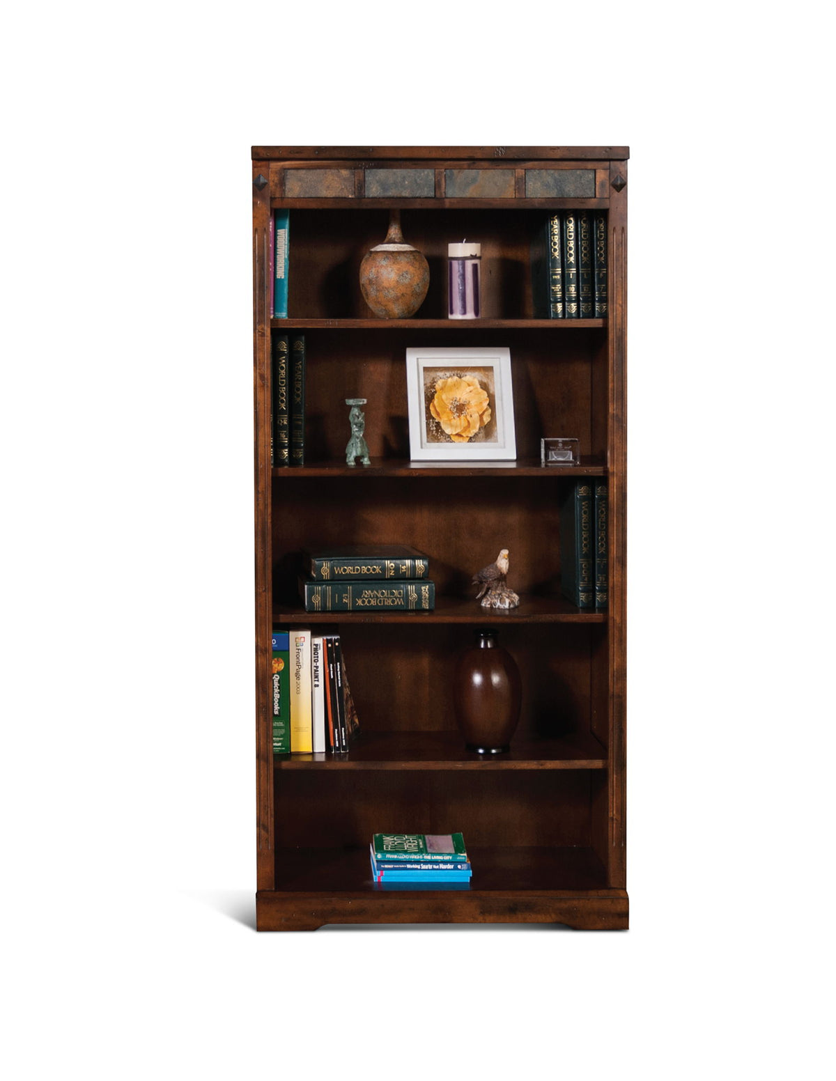 Santa Fe - 60" Bookcase - Dark Chocolate