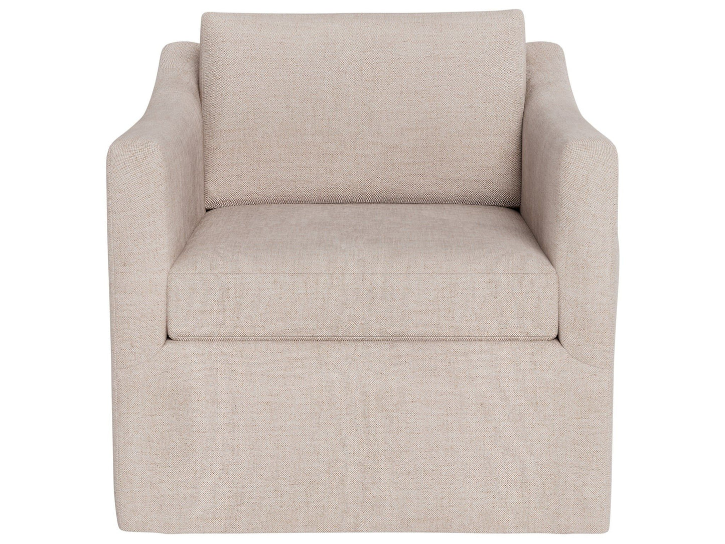 Asher - Slipcover Swivel Chair, Special Order - Beige