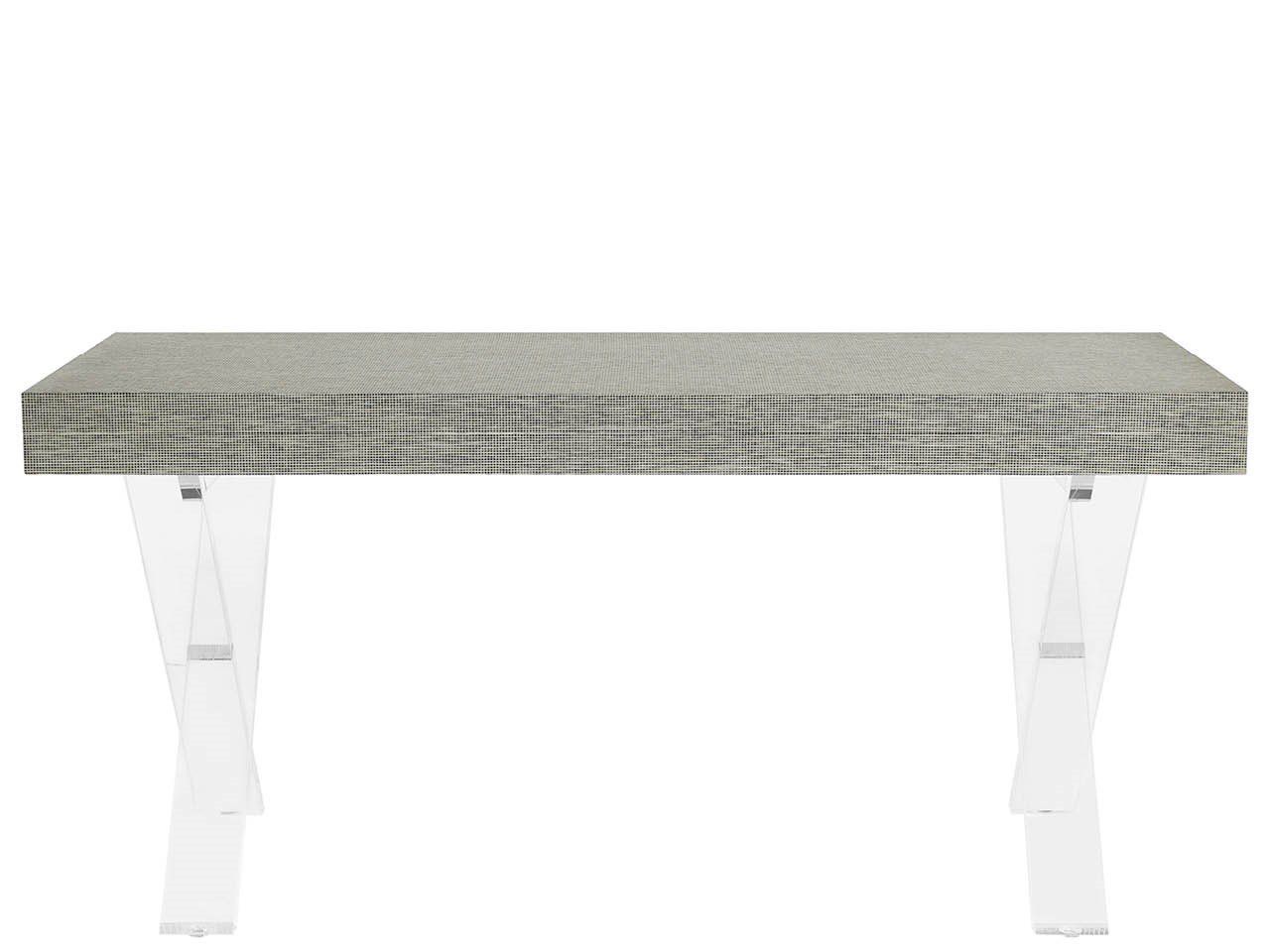 Oasis - Seascape Writing Desk - Gray / White