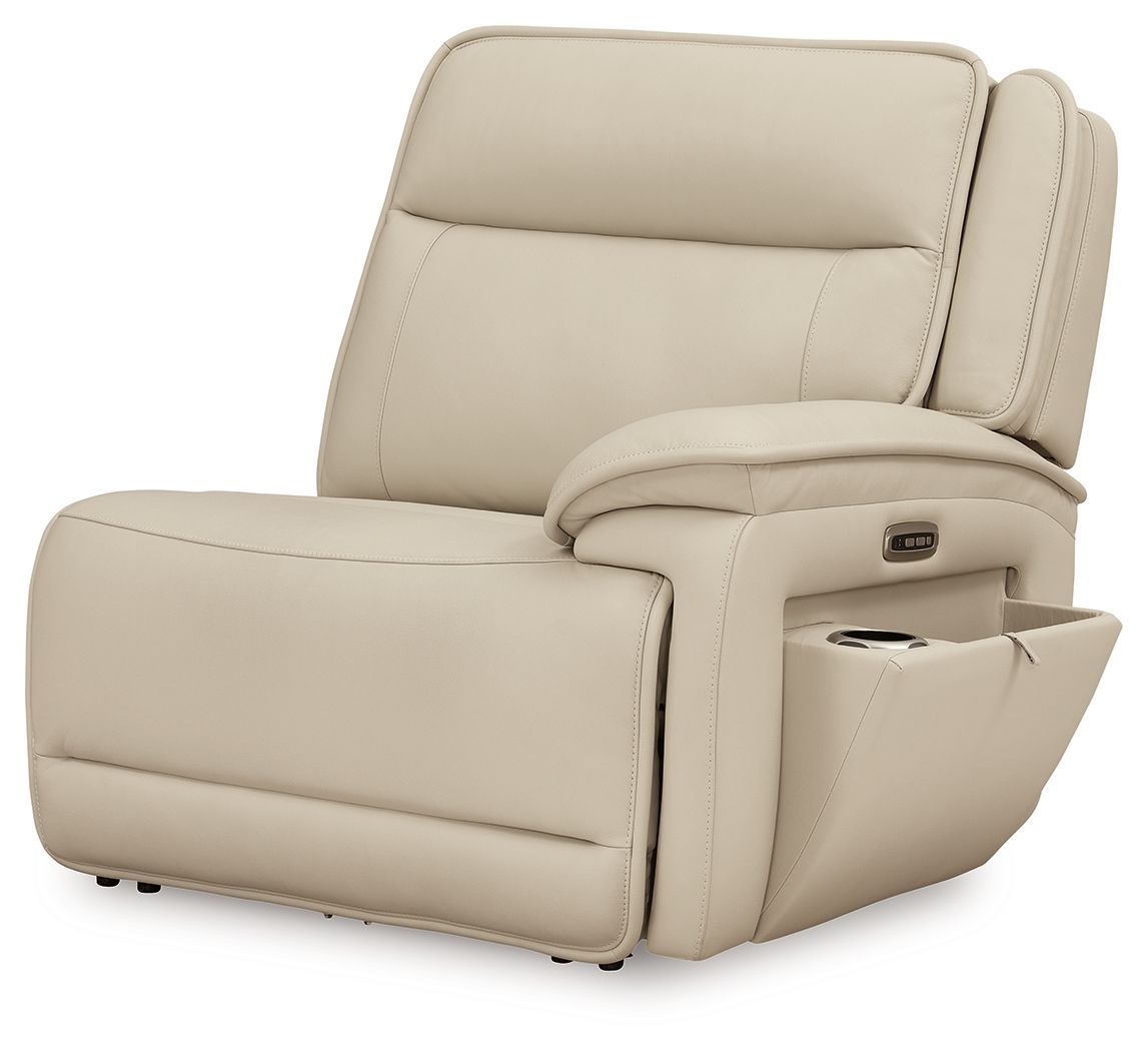 Double Deal - 4-Piece Power Reclining Sectional - Almond