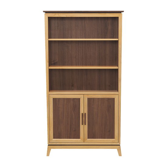 Addison - 72" H Bookcase With Doors - Natural