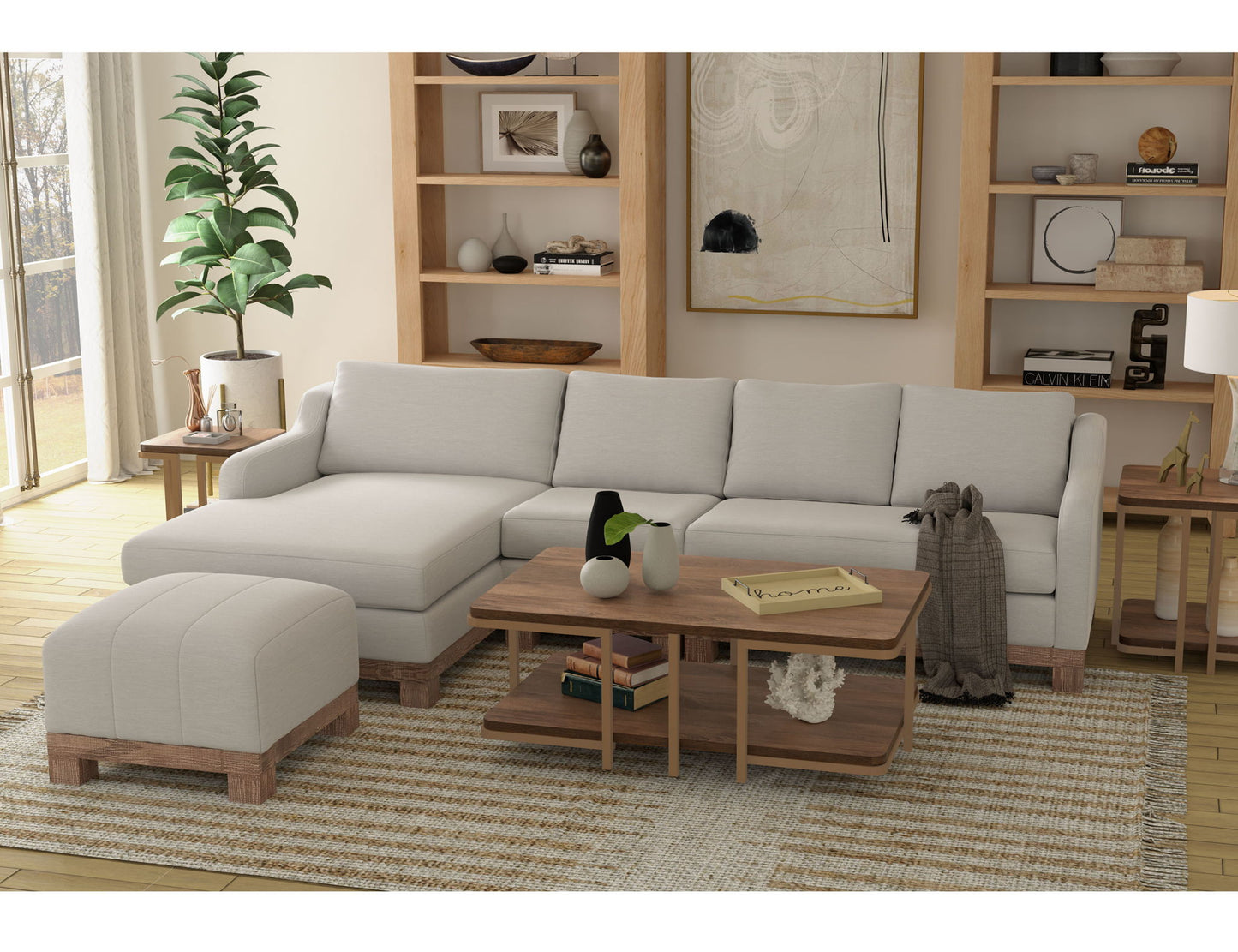 Samba - Loveseat Two-Cushion - Ecru Beige