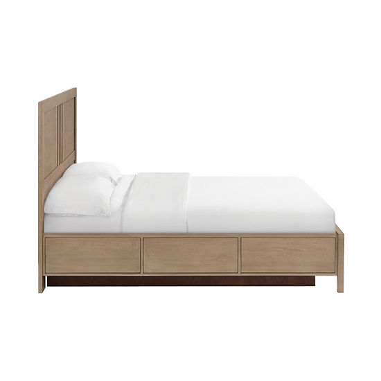 Bailey - California King Storage Bed - Almond