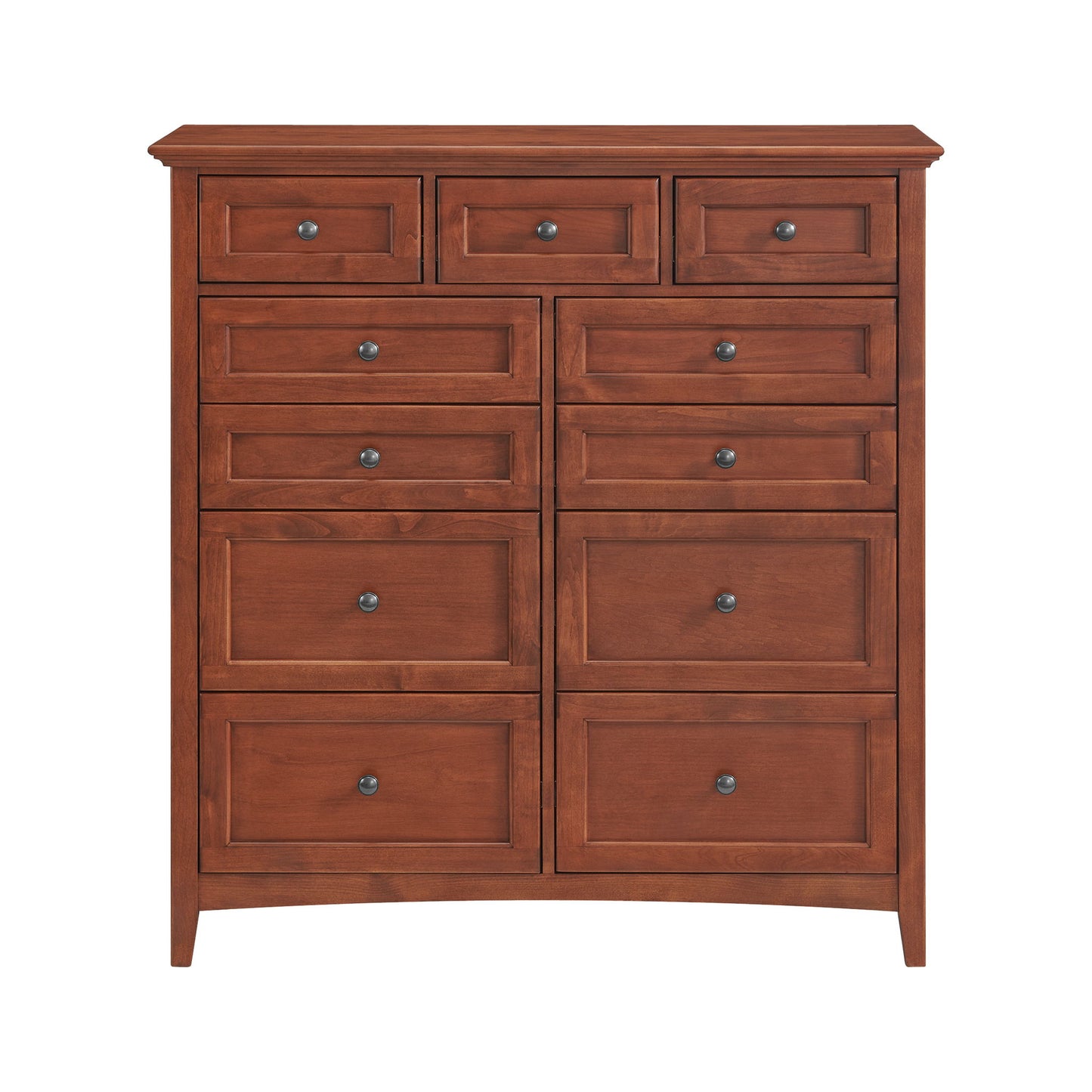 McKenzie - 11-Drawer Chest - Glazed Antique Cherry