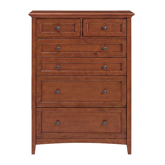 McKenzie - 6-Drawer Chest - Glazed Antique Cherry