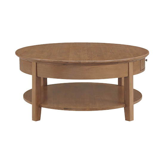 McKenzie - Round Cocktail Table - Pecan