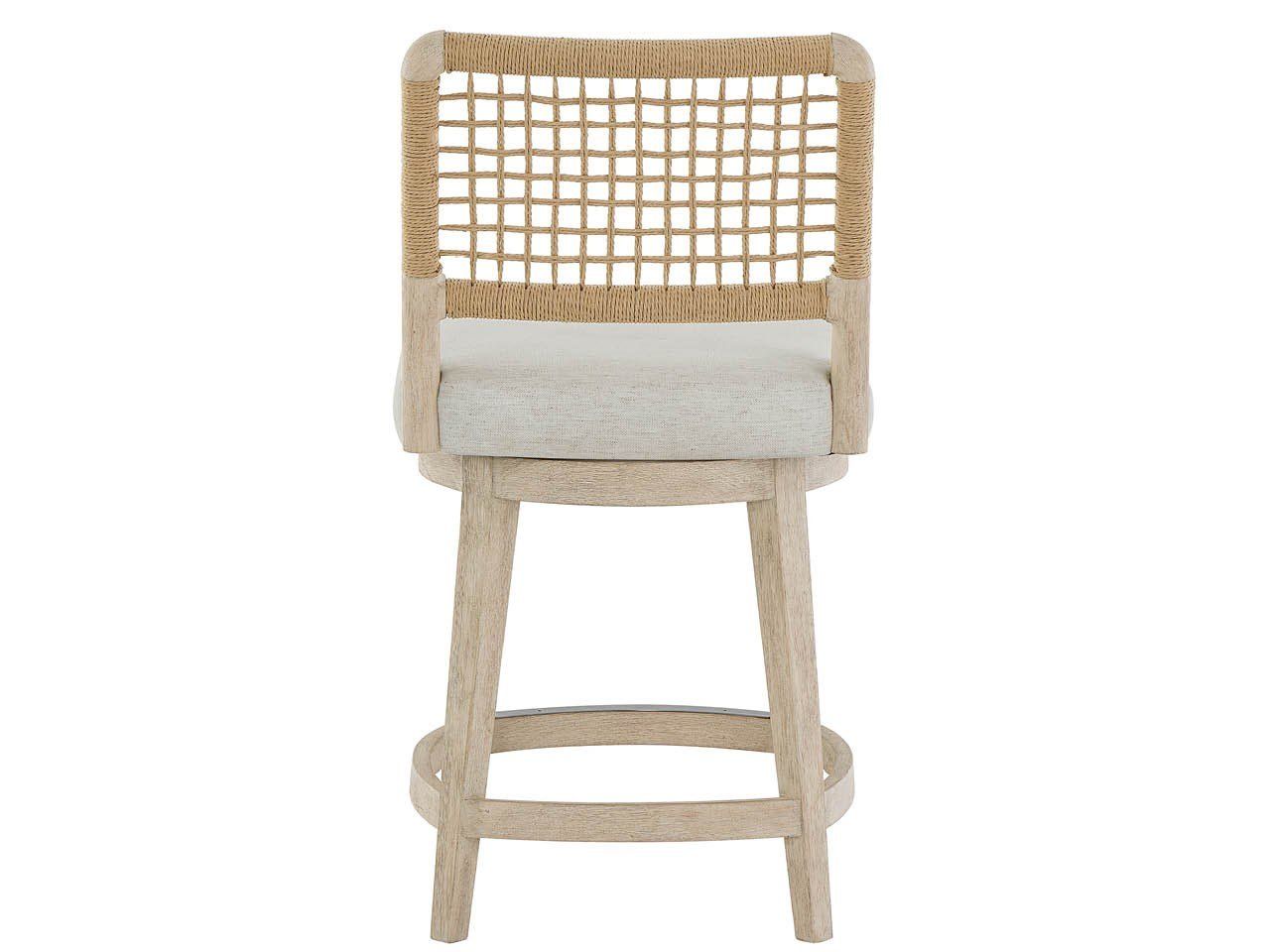 Oasis - Dockside Swivel Counter Stool - White / Beige