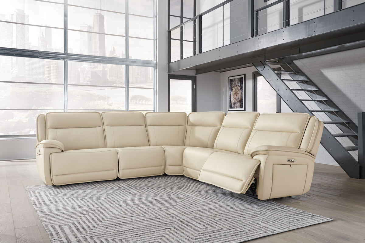 Double Deal - 5 Piece Reclining Sectional
