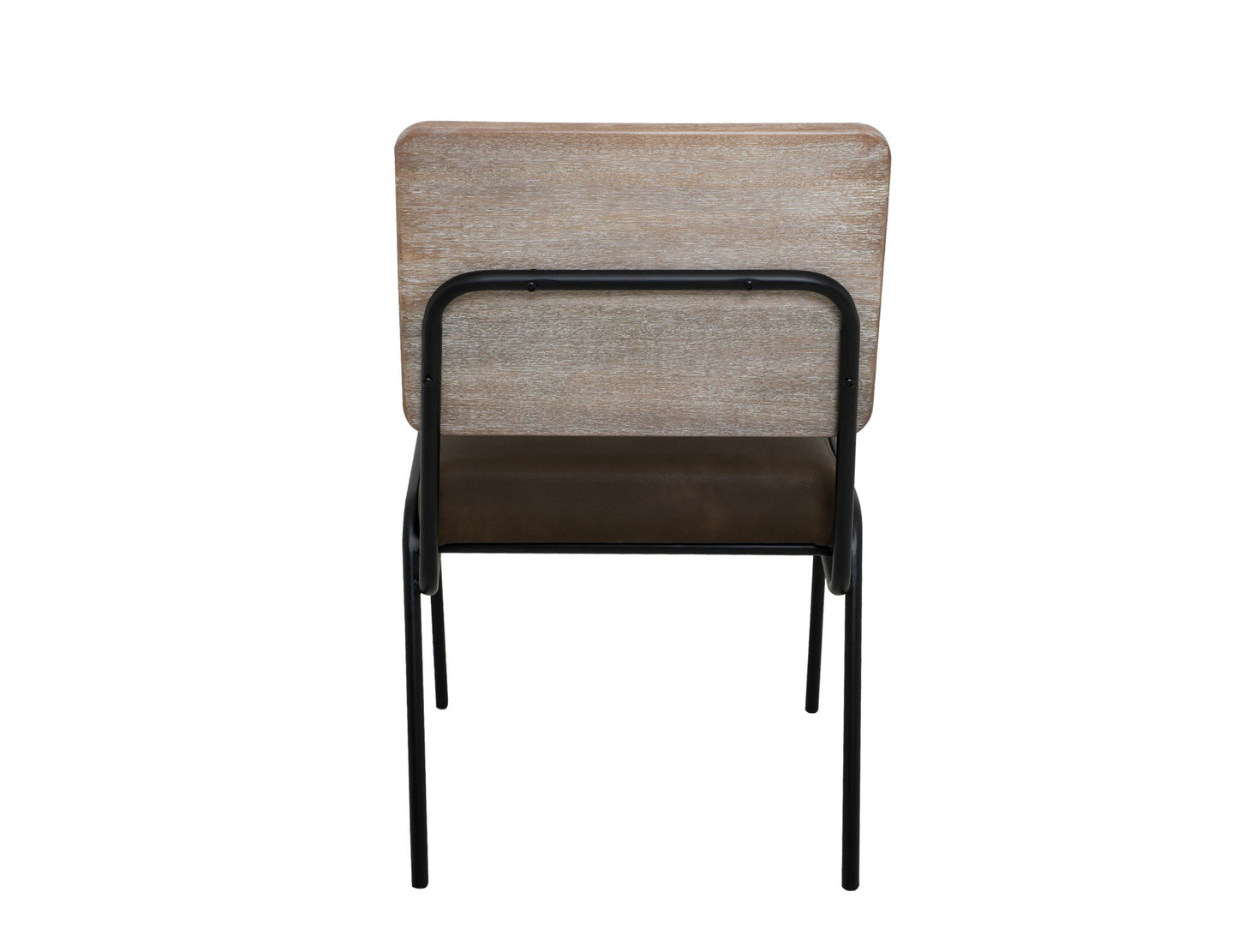 Balam - Chair (Set of 2) - Ivory White / Dark Brown