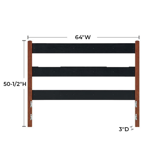 McKenzie - Queen Upholstered Panel Headboard - Glazed Antique Cherry