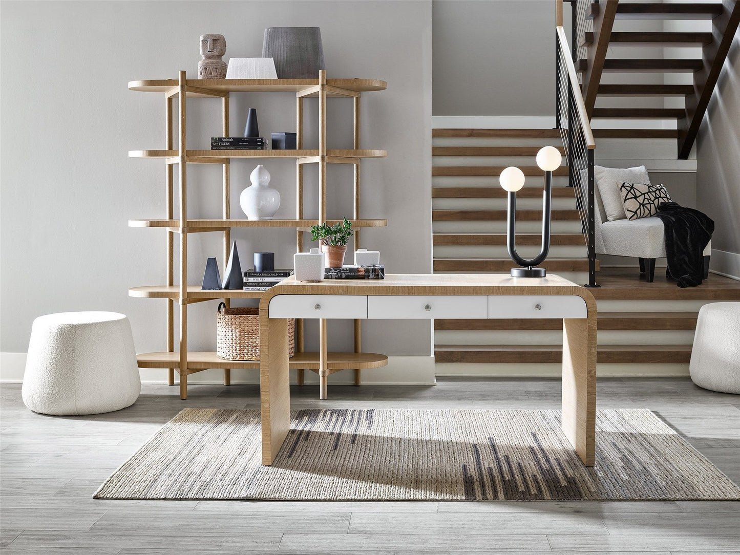 Modern - Desk - Light Brown