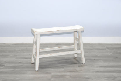 Marina - Bench With Wood Seat