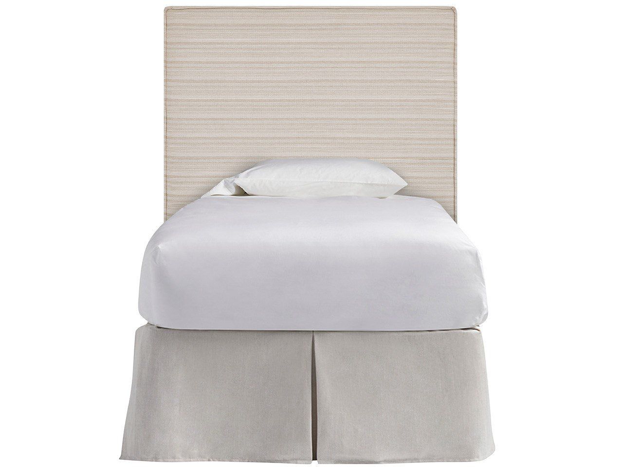 Oasis - Upholstered Twin Headboard - Beige / Gray