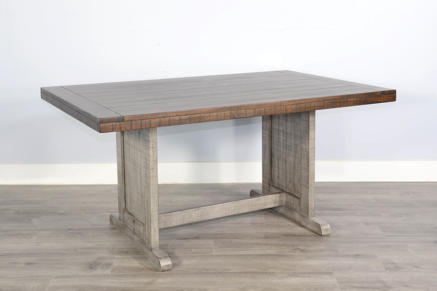 Homestead Hills - Rectangular Wood Dining Table - Tobacco Leaf / Alpine Gray