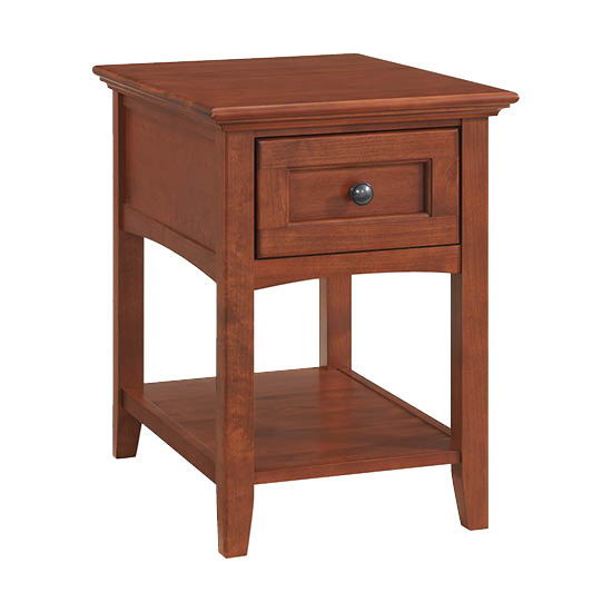 McKenzie - Chair Side Table - Glazed Antique Cherry