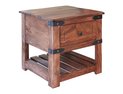 Parota II - End Table - Cinnamon Brown