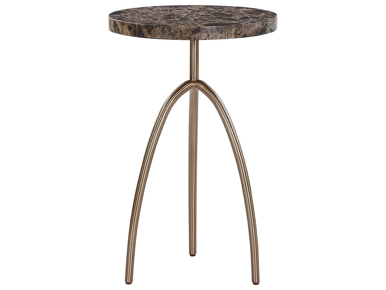 Fenwick - Emperador Table - Dusty Bronze