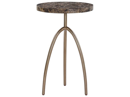 Fenwick - Emperador Table - Dusty Bronze