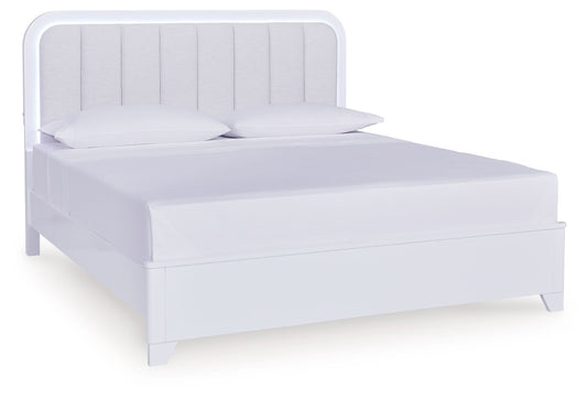 Jarlee - Upholstered Panel Bed