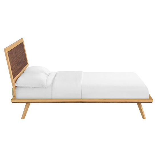 Addison - Queen Adjustable Headboard Platform Bed - Natural
