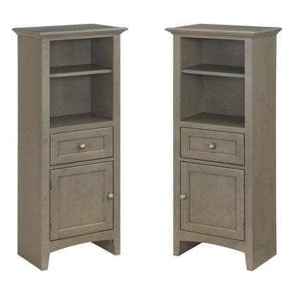 McKenzie - Bookcase Piers (Set of 2) - Fieldstone
