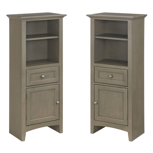 McKenzie - Bookcase Piers (Set of 2) - Fieldstone