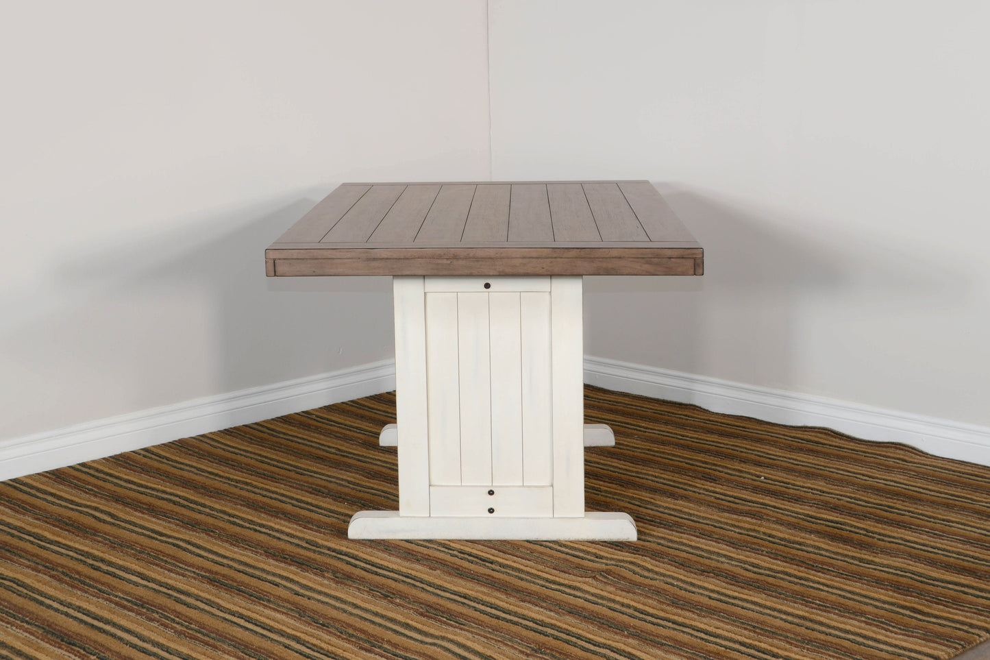 Pasadena - Rectangular Wood Dining Table - Buckskin / Marble White