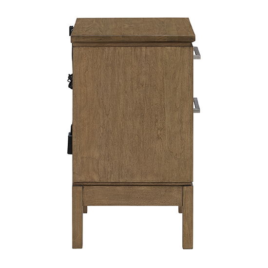 Bailey - Small 2-Drawer Nightstand - Nutmeg