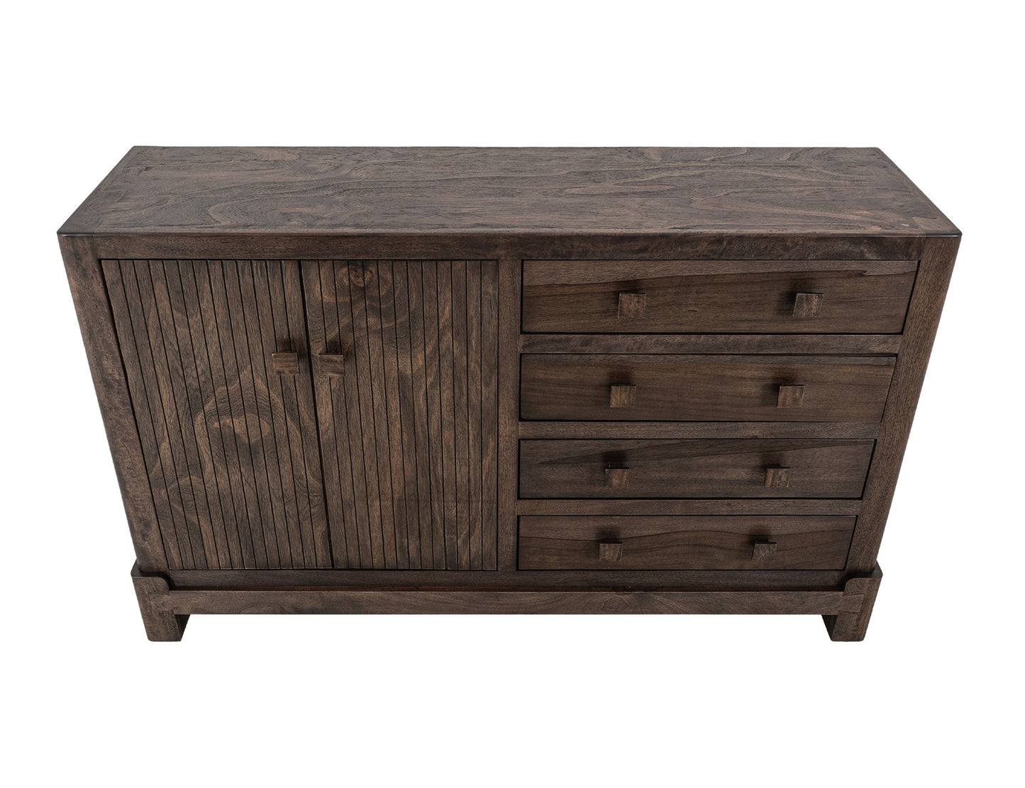 Atenas - Console With 4 Drawer And 2 Doors - Dark Brown
