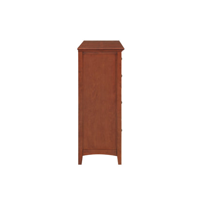 McKenzie - 75.5" W Master Dresser - Glazed Antique Cherry