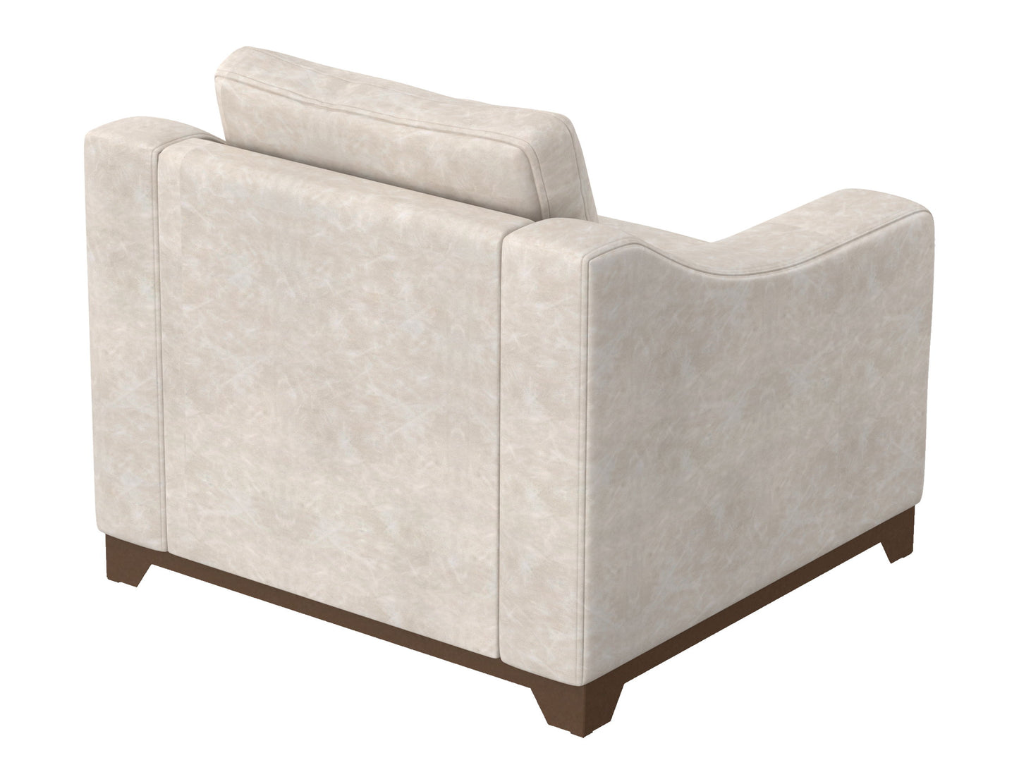 Natural Parota - Armchair - Marfil