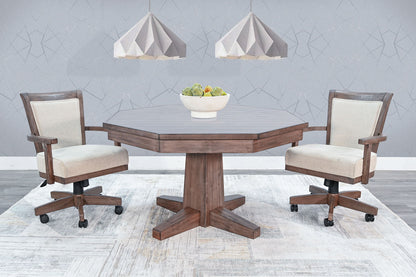 Doe Valley - Game Chair With Casters, Cushion Seat & Back - Buckskin / Beige
