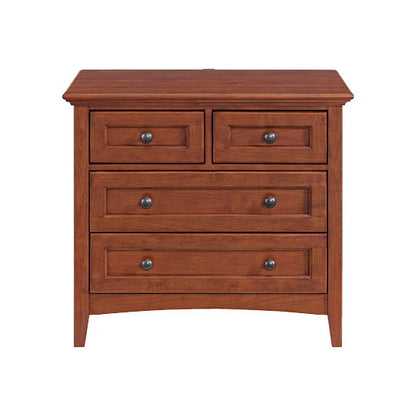 McKenzie - 4-Drawer Nightstand - Glazed Antique Cherry