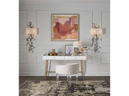 Love. Joy. Bliss.-Miranda Kerr Home - Love Joy Bliss Vanity Chair - Beige